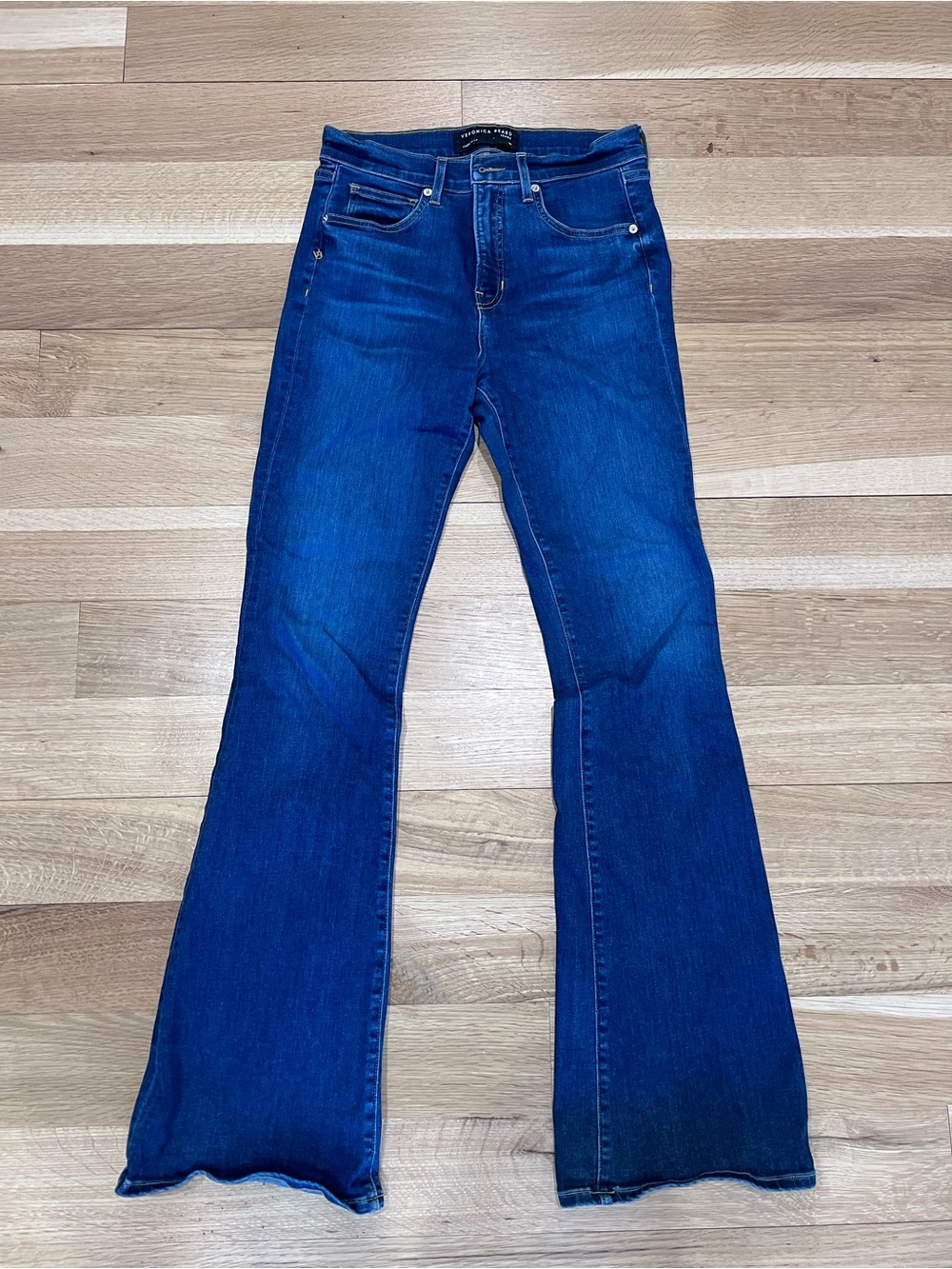 Veronica Beard Deep Blue Flare Jeans